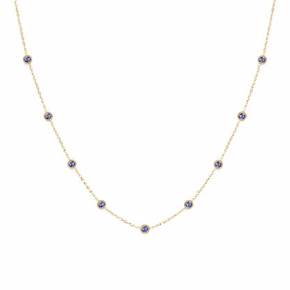 SBJ Collar de Cadena de Puntos Strand (18”)