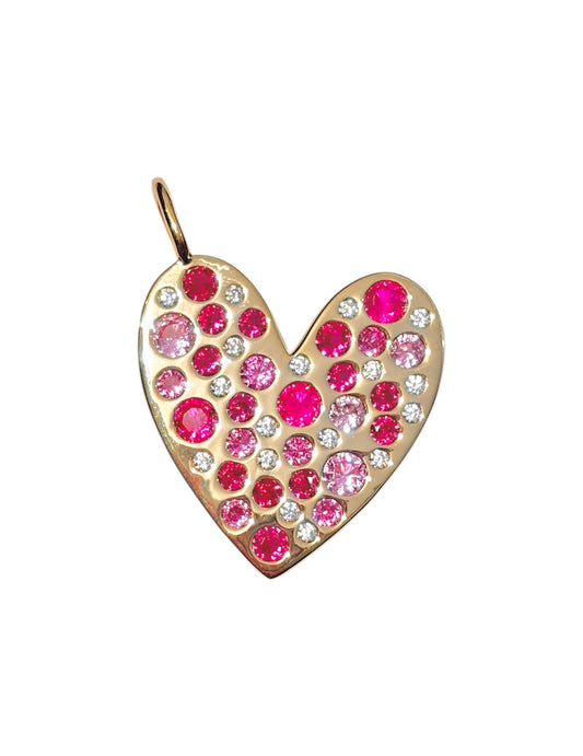 Scatter Love Heart Charm