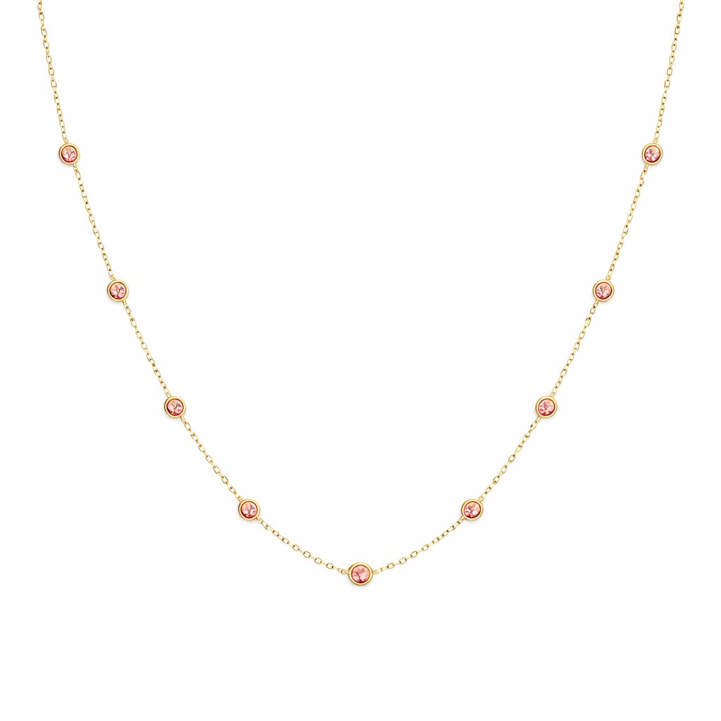 SBJ Collar de Cadena de Puntos Strand (18”)