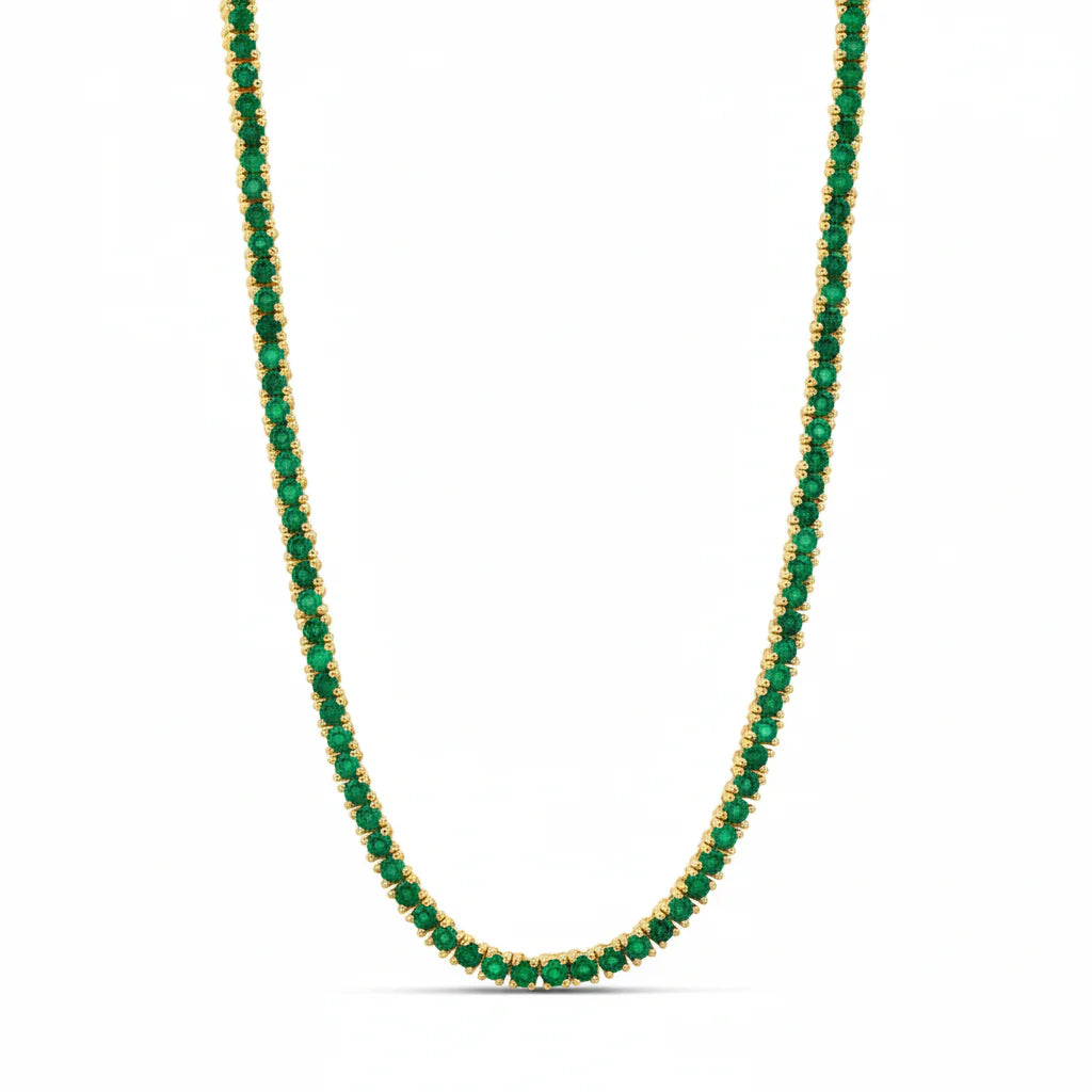 Collar Fino de Tenis de Colores