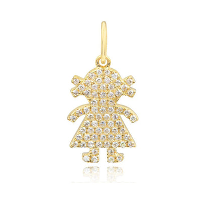 14k Gold Diamond Boy or Girl Charm