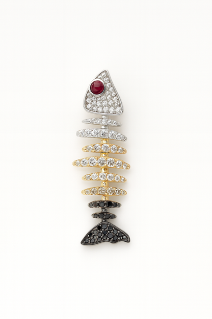 Pavé Fishbone Charm