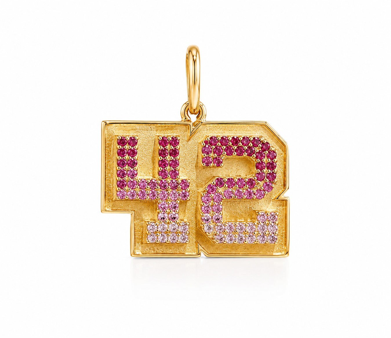 14k Gold Ombré My Boyfriend's Number Necklace