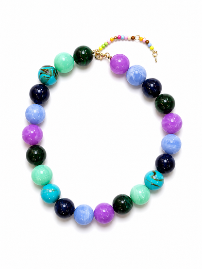 Wildberry Beaded Necklace 🫐🍇