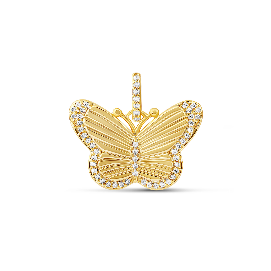 Dije de mariposa estriada