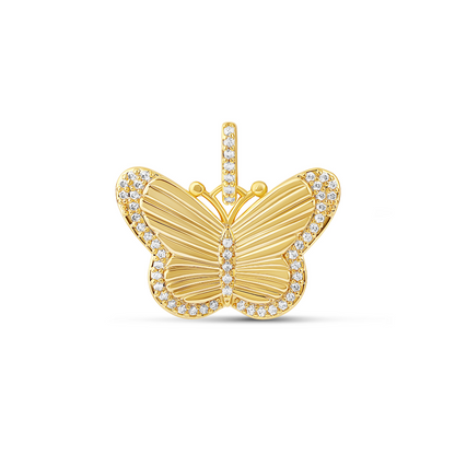 Dije de mariposa estriada