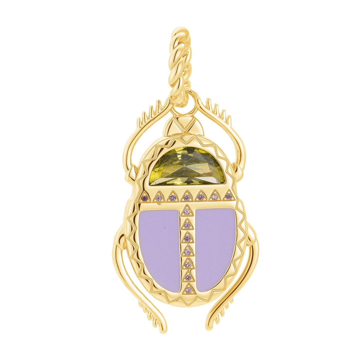 Enamel Scarab Pendant