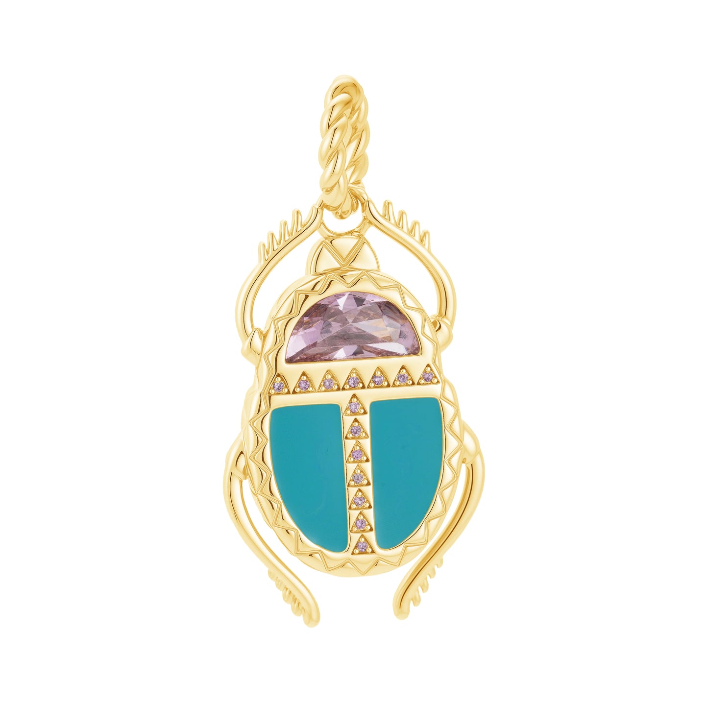 Enamel Scarab Pendant