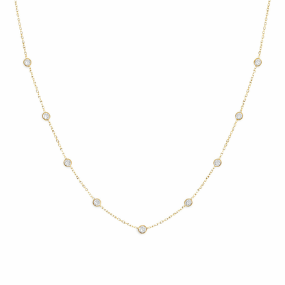 SBJ Collar de Cadena de Puntos Strand (18”)