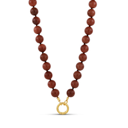 Mocha Push Clasp Necklace