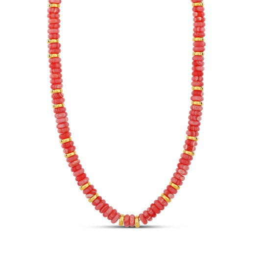 Coral Pukka Necklace