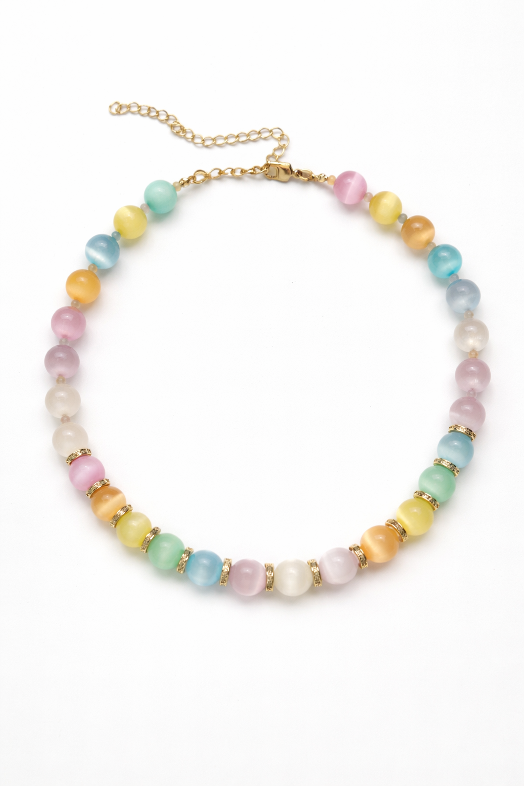 Unicorn Tiger Eye Beaded Necklace