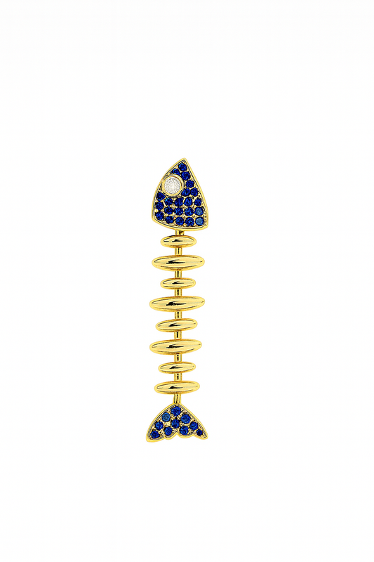Charm de espina de pescado larga