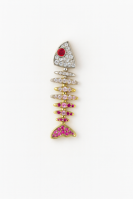 Pavé Fishbone Charm