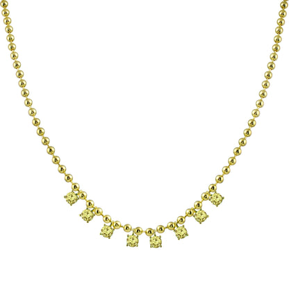 Collar de baño con flecos amarillos
