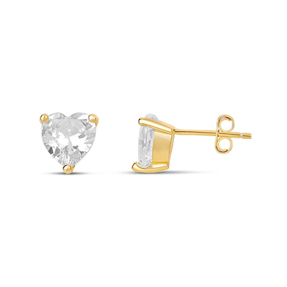 Heart Like Diamond Studs