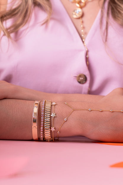 Pulsera elástica Chevron