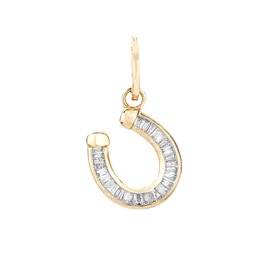 Baguette Horseshoe Charm