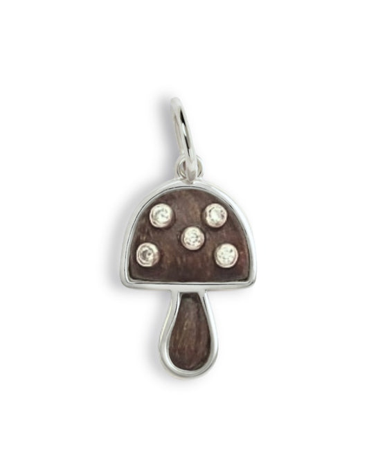 Mushroom Mini Charm - Wooden