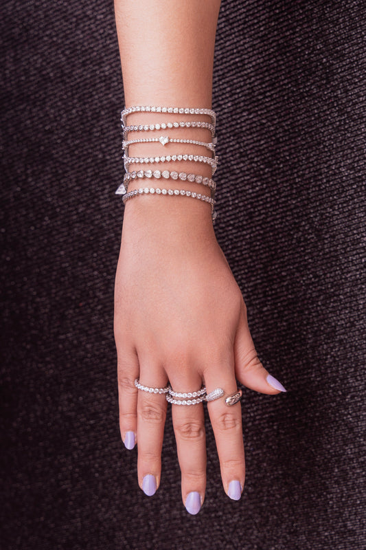 Pulsera de tenis de 3 puntas