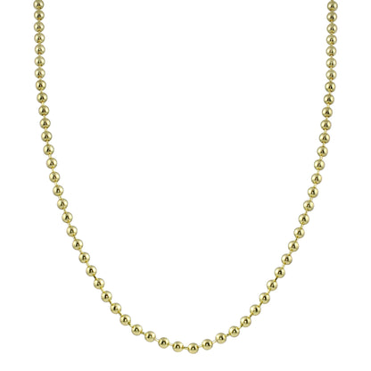 Cadena de bolas con corte de diamante