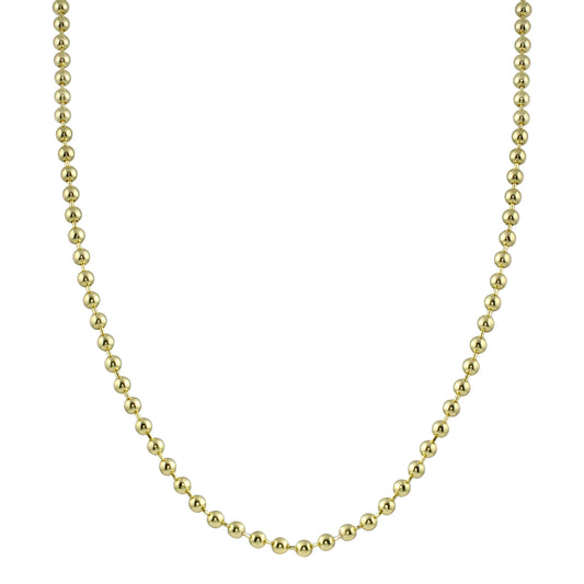 Cadena de bolas con corte de diamante