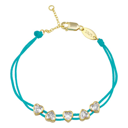 MultiShape Bezel String Bracelet