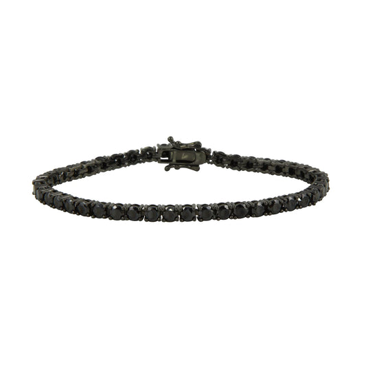 Black on Black Tennis Bracelet