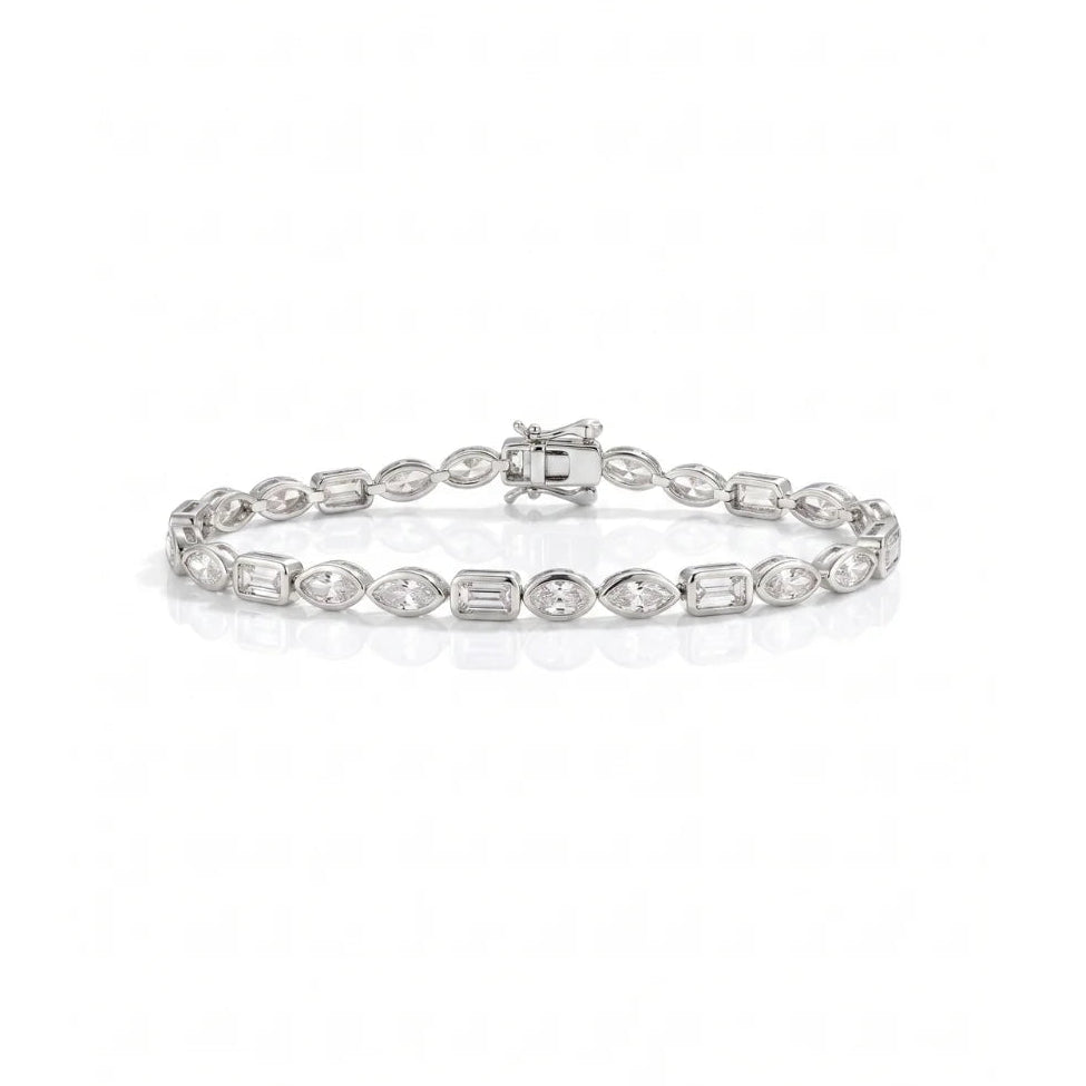 Mixed Motive Tennis Bracelet