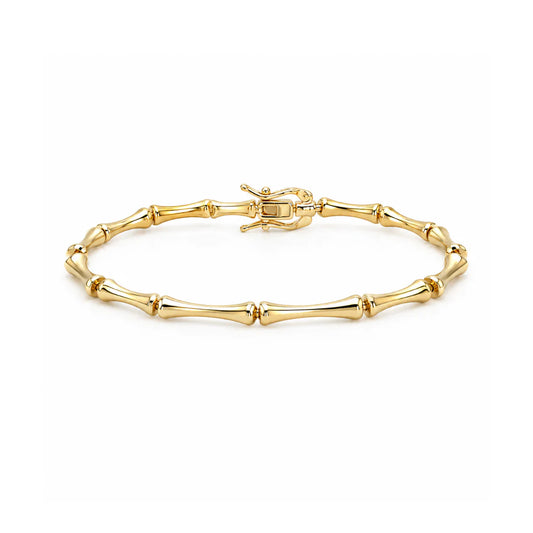 Pulsera de bambú dorado