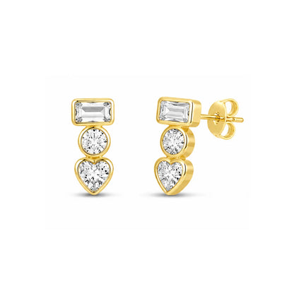 Heartline Trio Studs