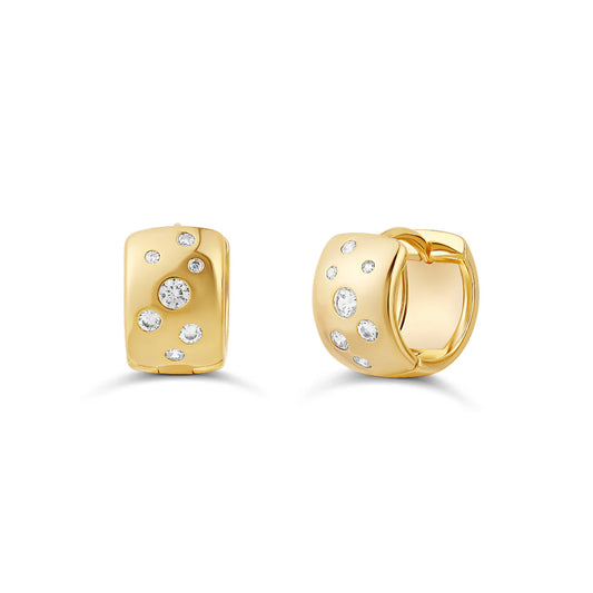 Pendientes entrelazados de dos tonos