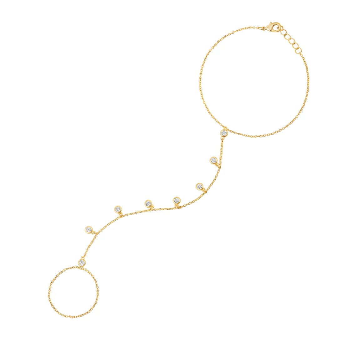 Bezel Rain Hand Chain