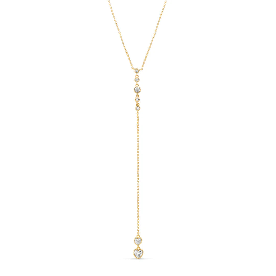 Lariat con bisel transparente DBY