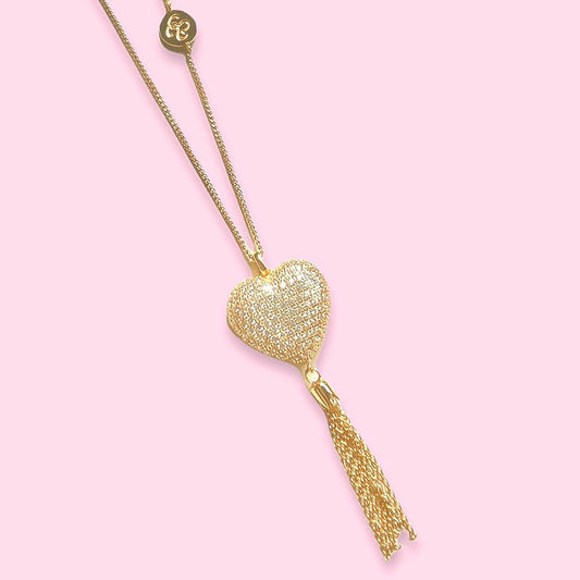 Long Heart Necklace