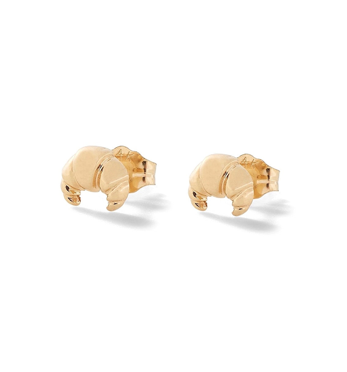 Croissant Mini Studs - Vermeil