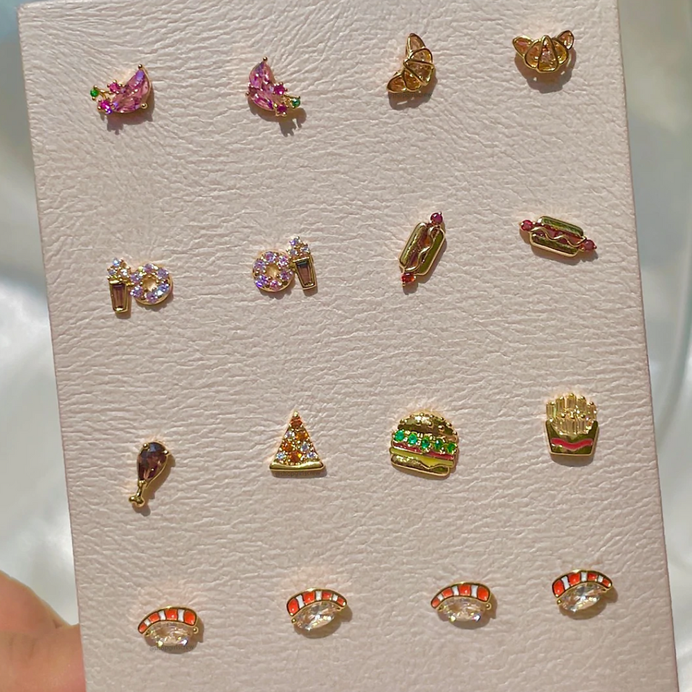 Coffee & Donut Studs