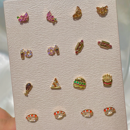 Coffee & Donut Studs