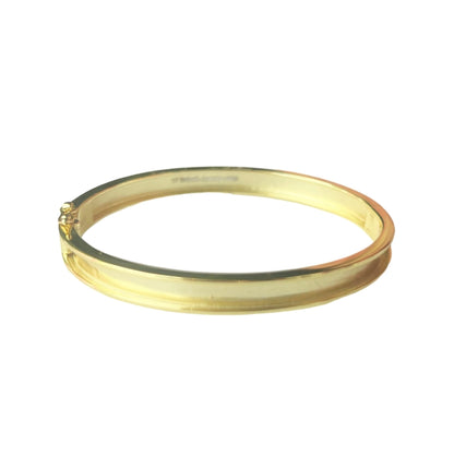 Sliding Charm Bangle - Vermeil