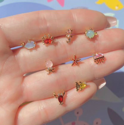 Pufferfish Studs