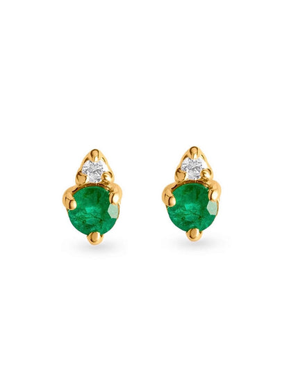 Colored Cz Stone Mini Studs - Vermeil