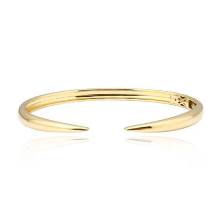 14k Gold Claw Bangle