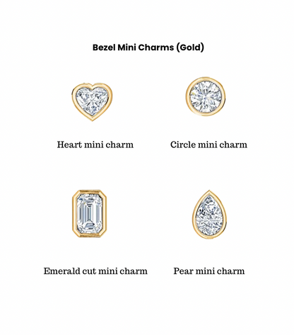 Shape Bezels Sliding Mini Charms