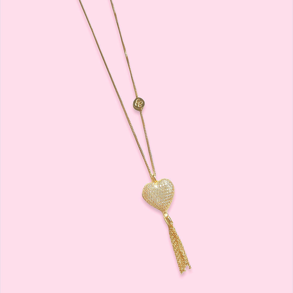 Long Heart Necklace