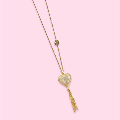 Long Heart Necklace