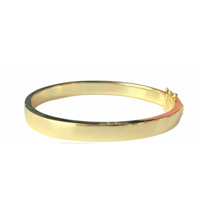 Sliding Charm Bangle - Vermeil