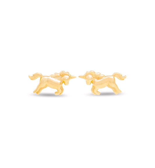 Cute Mini Unicorn Studs - Vermeil