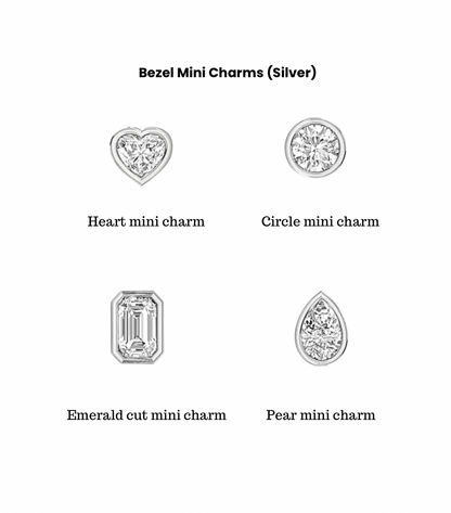 Shape Bezels Sliding Mini Charms