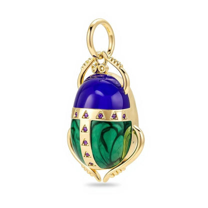 Enamel Scarab Charm