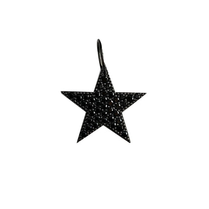 Black Pavé Star Charm